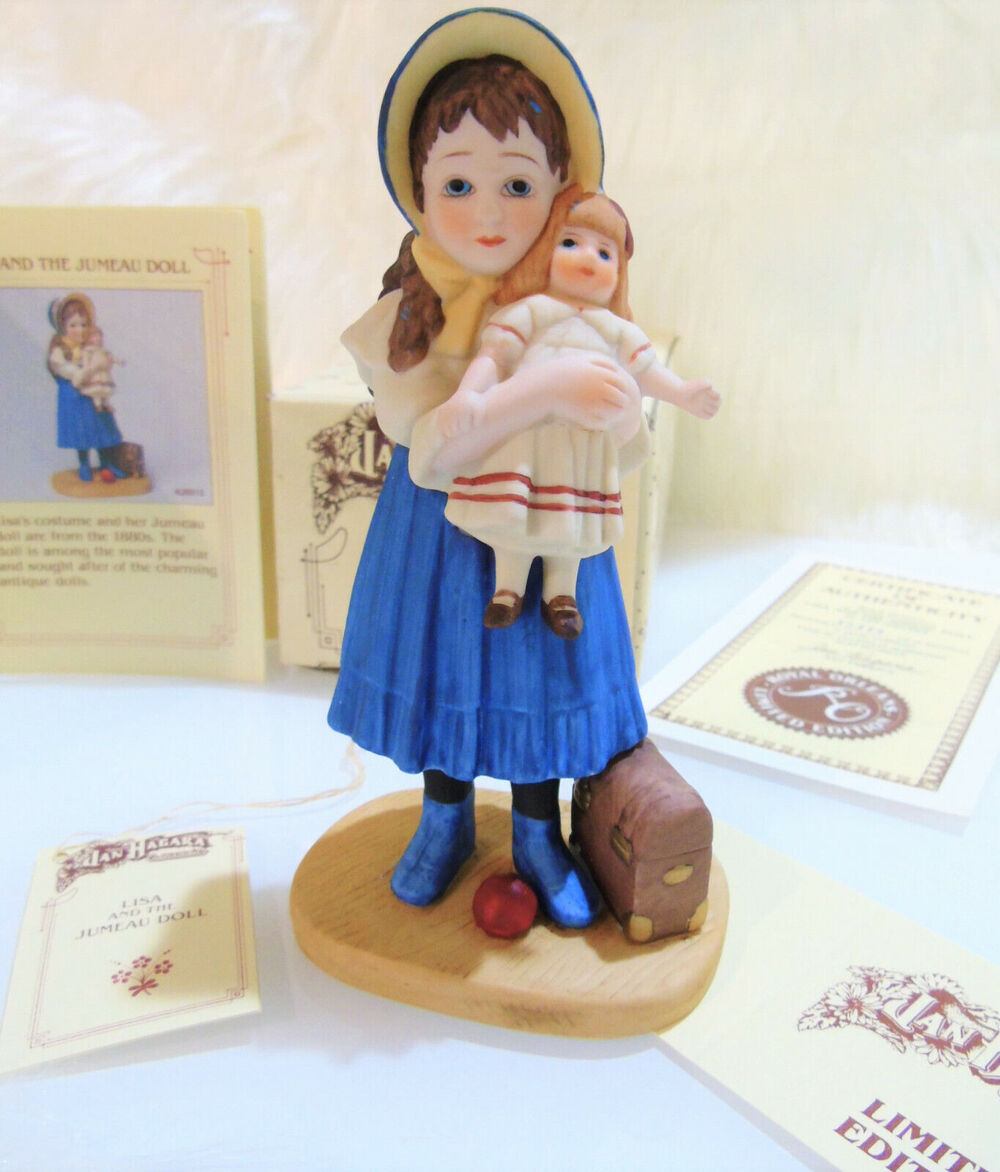 Jan Hagara Lisa Jumeau Doll Figurine Porcelain Limited Edition Number 15445 Vtg